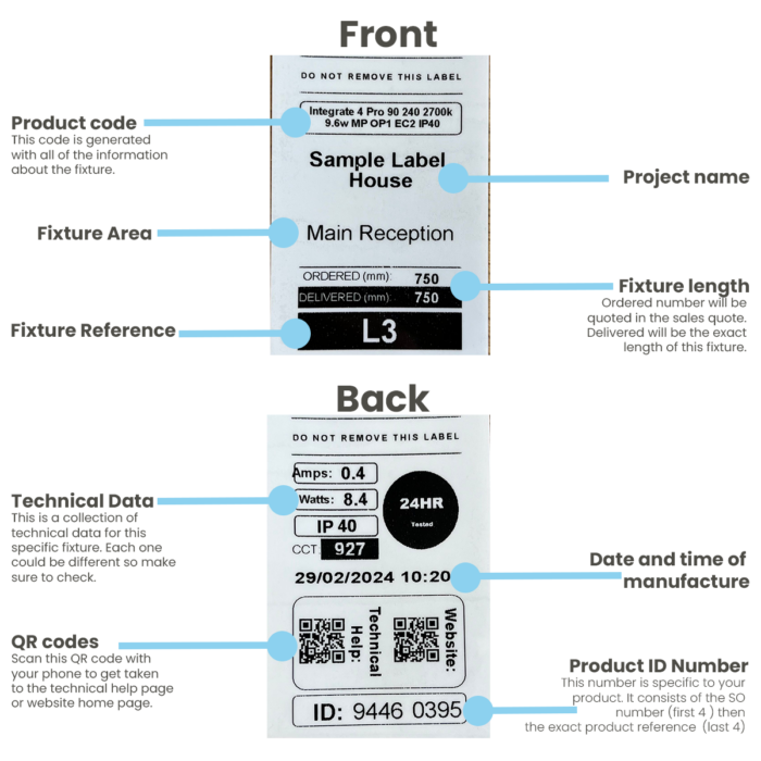 Technical Labels Technical Support & Accessories - Architectural FX